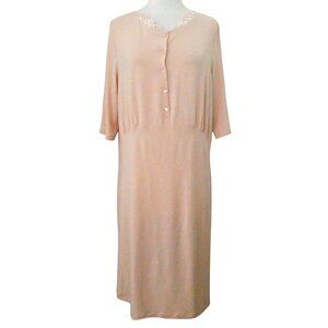 LA PERLA lace trim nightgown IT 44 US L